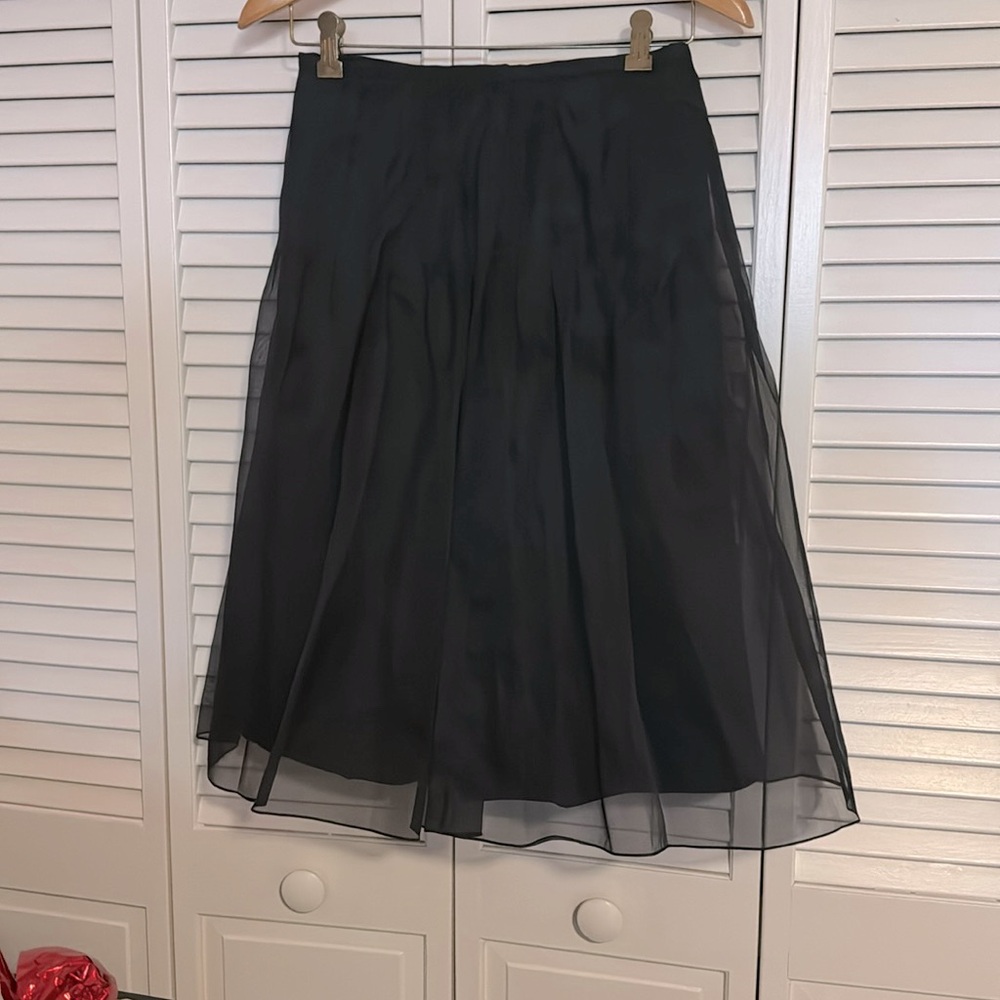 This is a dressy black skirt